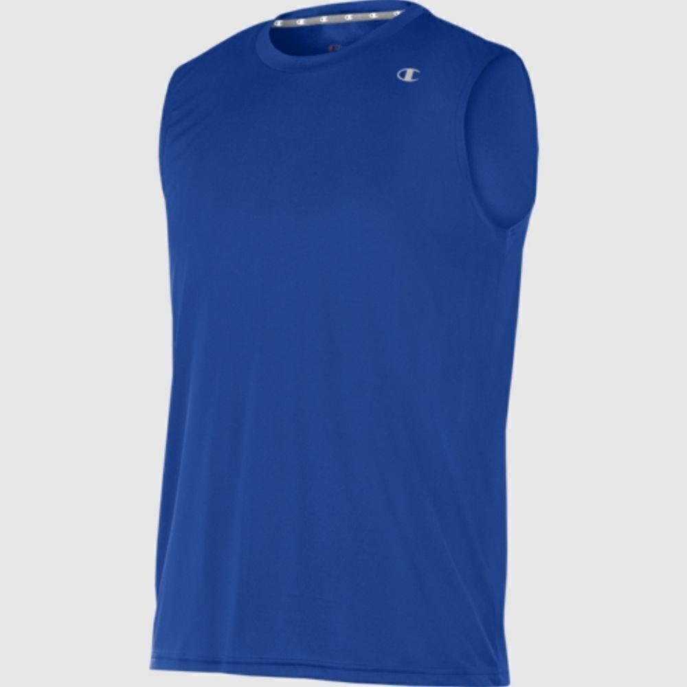 Champion C9 Men's Duo-Dri Royal Blue Crewneck Tank Top